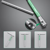 Maxbell T Handle Hex Wrench with Rotating Sleeve Nonslip Professional Metric Sliding 8pcs