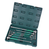 Maxbell T Handle Hex Wrench with Rotating Sleeve Nonslip Professional Metric Sliding 8pcs