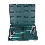 Maxbell T Handle Hex Wrench with Rotating Sleeve Nonslip Professional Metric Sliding 8pcs