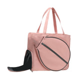 Maxbell Tennis Bag Portable with Zipper Racquet Cover Outdoor Sports Racquet Handbag Pink