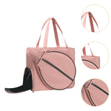 Maxbell Tennis Bag Portable with Zipper Racquet Cover Outdoor Sports Racquet Handbag Pink