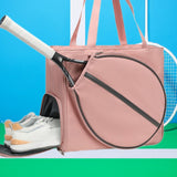 Maxbell Tennis Bag Portable with Zipper Racquet Cover Outdoor Sports Racquet Handbag Pink