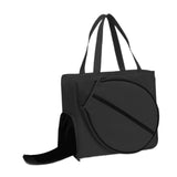 Maxbell Tennis Bag Portable with Zipper Racquet Cover Outdoor Sports Racquet Handbag Black