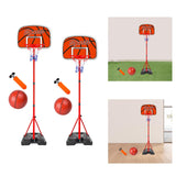 Maxbell Kids Basketball Hoop and Ball Set with Air Pump for Backyard Playing Outdoor 210cm