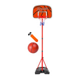 Maxbell Kids Basketball Hoop and Ball Set with Air Pump for Backyard Playing Outdoor 210cm