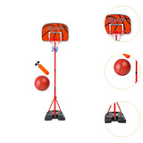 Maxbell Kids Basketball Hoop and Ball Set with Air Pump for Backyard Playing Outdoor 210cm