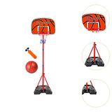Maxbell Kids Basketball Hoop and Ball Set with Air Pump for Backyard Playing Outdoor 165cm