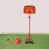 Maxbell Kids Basketball Hoop and Ball Set with Air Pump for Backyard Playing Outdoor 165cm