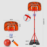 Maxbell Kids Basketball Hoop and Ball Set with Air Pump for Backyard Playing Outdoor 165cm