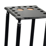 Maxbell Pool Cue Rack Pool Accessories Retro Design Wood Stand Pool Cue Stick Holder Black