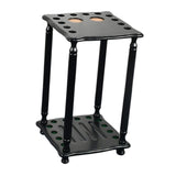 Maxbell Pool Cue Rack Pool Accessories Retro Design Wood Stand Pool Cue Stick Holder Black