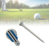 Maxbell 2xGolf Ball Marker 360 Degree Rotating for Men Women Boyfriend Husband Blue