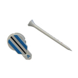 Maxbell 2xGolf Ball Marker 360 Degree Rotating for Men Women Boyfriend Husband Blue