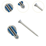 Maxbell 2xGolf Ball Marker 360 Degree Rotating for Men Women Boyfriend Husband Blue