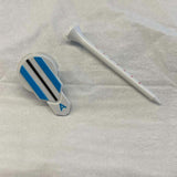 Maxbell 2xGolf Ball Marker 360 Degree Rotating for Men Women Boyfriend Husband Blue