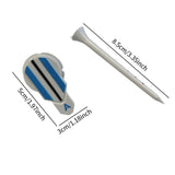 Maxbell 2xGolf Ball Marker 360 Degree Rotating for Men Women Boyfriend Husband Blue
