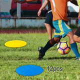 Maxbell Training Spots Markers 9 inch Flat Cones for Basketball Soccer Dance Practice 12pcs