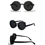 Maxbell Adjustable Tint Sunglasses Modern Eyewear for Driving Outdoor Sports Fishing Black