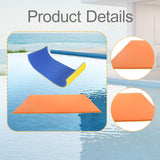 Maxbell Water Floating Pad Foam Lightweight Pool Float for Beach Swimming Pool Yellow Blue