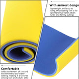 Maxbell Water Floating Pad Foam Lightweight Pool Float for Beach Swimming Pool Yellow Blue
