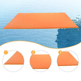 Maxbell Water Floating Pad Foam Lightweight Pool Float for Beach Swimming Pool Orange Yellow