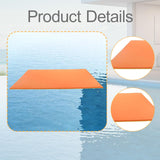 Maxbell Water Floating Pad Foam Lightweight Pool Float for Beach Swimming Pool Orange Yellow