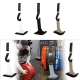 Deadlift Jack Loading and Unloading Barbell Plates Heavy Duty Barbell Lifter White