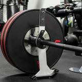 Deadlift Jack Loading and Unloading Barbell Plates Heavy Duty Barbell Lifter White