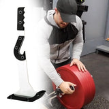 Deadlift Jack Loading and Unloading Barbell Plates Heavy Duty Barbell Lifter White