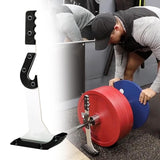 Deadlift Jack Loading and Unloading Barbell Plates Heavy Duty Barbell Lifter White