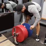 Deadlift Jack Loading and Unloading Barbell Plates Heavy Duty Barbell Lifter White