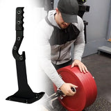 Deadlift Jack Loading and Unloading Barbell Plates Heavy Duty Barbell Lifter Black
