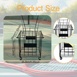 Tennis Ball Basket with Wheels Tennis Ball Retriever for Sports Supplies Gym
