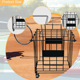 Tennis Ball Basket with Wheels Tennis Ball Retriever for Sports Supplies Gym