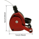 Bicycle Shifter Lever Parts Outdoor Replace Portable Bike Thumb Gear Shifter Black Red