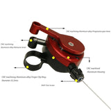 Bicycle Shifter Lever Parts Outdoor Replace Portable Bike Thumb Gear Shifter Black Red