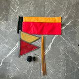 Maxbell Kayak Safe Flag Mount Kit Sturdy High Visibility for Dinghies Aluminum Alloy Red Flag