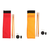 Maxbell Kayak Safe Flag Mount Kit Sturdy High Visibility for Dinghies Aluminum Alloy Red Flag