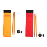 Maxbell Kayak Safe Flag Mount Kit Sturdy High Visibility for Dinghies Aluminum Alloy Red Flag