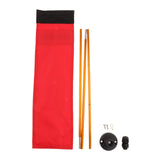 Maxbell Kayak Safe Flag Mount Kit Sturdy High Visibility for Dinghies Aluminum Alloy Red Flag