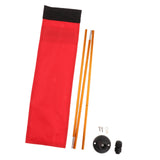 Maxbell Kayak Safe Flag Mount Kit Sturdy High Visibility for Dinghies Aluminum Alloy Red Flag