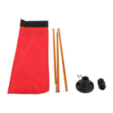 Maxbell Kayak Safe Flag Mount Kit Sturdy High Visibility for Dinghies Aluminum Alloy Red Flag