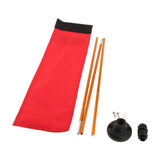 Maxbell Kayak Safe Flag Mount Kit Sturdy High Visibility for Dinghies Aluminum Alloy Red Flag