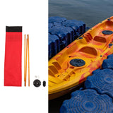 Maxbell Kayak Safe Flag Mount Kit Sturdy High Visibility for Dinghies Aluminum Alloy Red Flag
