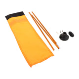 Maxbell Kayak Safe Flag Mount Kit Sturdy High Visibility for Dinghies Aluminum Alloy Orange Flag