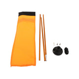 Maxbell Kayak Safe Flag Mount Kit Sturdy High Visibility for Dinghies Aluminum Alloy Orange Flag