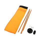 Maxbell Kayak Safe Flag Mount Kit Sturdy High Visibility for Dinghies Aluminum Alloy Orange Flag