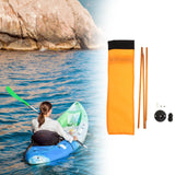 Maxbell Kayak Safe Flag Mount Kit Sturdy High Visibility for Dinghies Aluminum Alloy Orange Flag