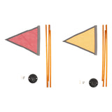 Maxbell Kayak Flag Base Kit Aluminum Alloy with Stable Base for Boats Dinghies Yacht Red Flag