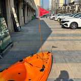 Maxbell Kayak Flag Base Kit Aluminum Alloy with Stable Base for Boats Dinghies Yacht Red Flag